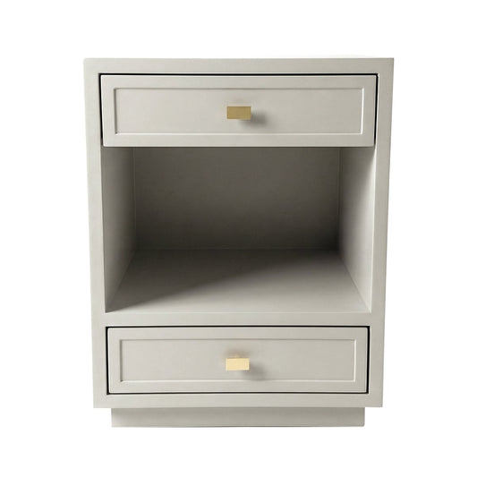 Logan Bedside Table - Small Grey