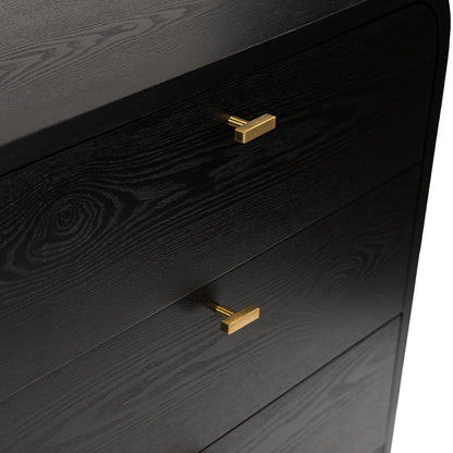 Chisholm 160cm 6 Drawer Chest - Black