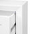 Balmain Tall Bedside Table - White