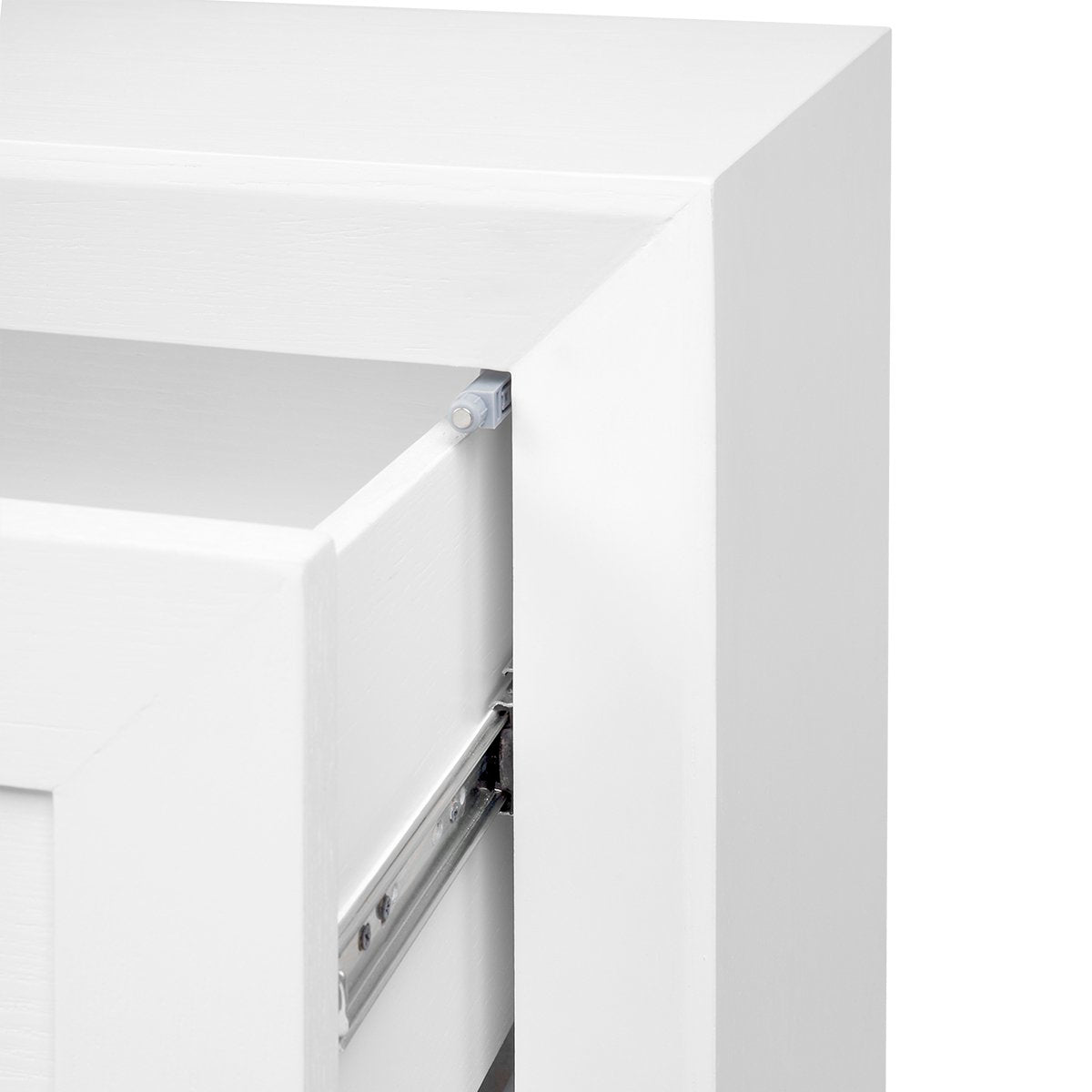 Balmain 60x65cm Tall Bedside Table - White