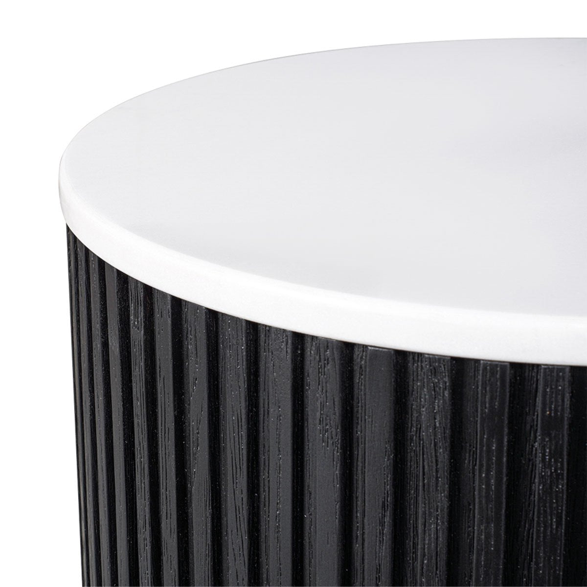 Mason Round Side Table - Black - OUTLET NSW