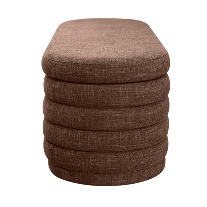 Demi Storage Bench Ottoman - Chocolate