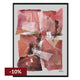 Ruby Abstract Canvas Painting