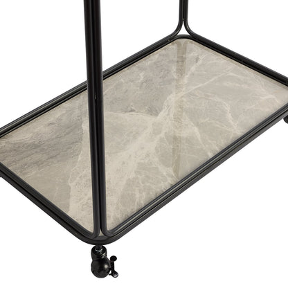Wentworth Rectangle Bar Cart - Black