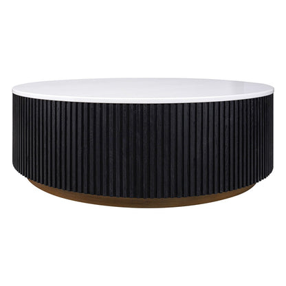 Mason Round Coffee Table - Large Black