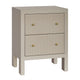 Ariana Bedside Table - Small Beige