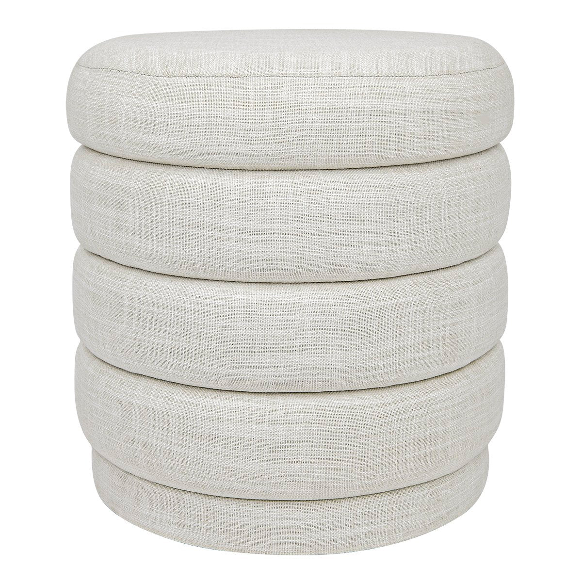 Demi Stool - Off White Linen