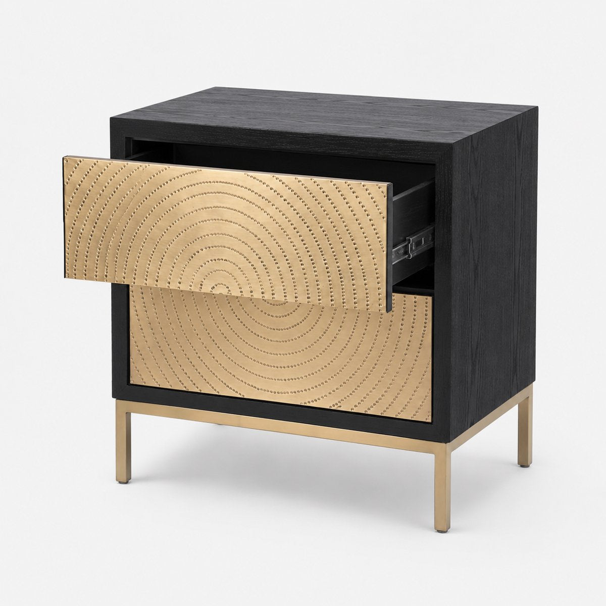 Polos Bedside Table - Black