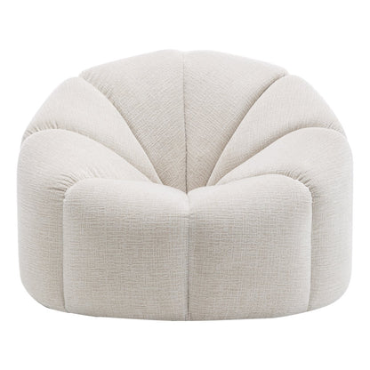 Avalon Swivel Occasional Chair - Cream Chenille