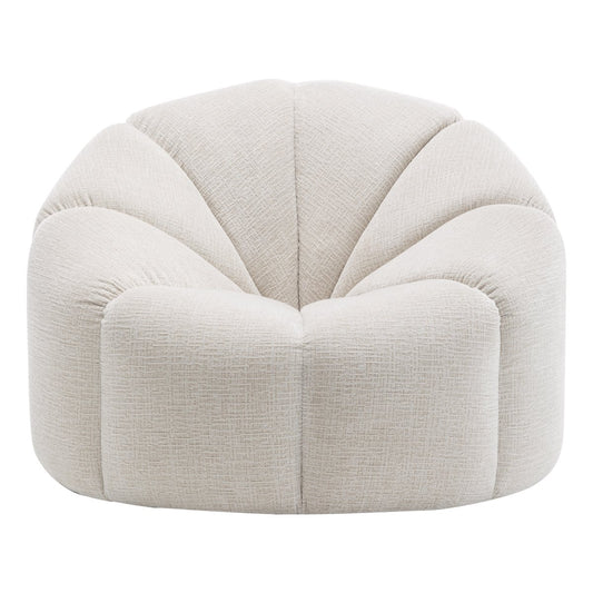 Avalon Swivel Occasional Chair - Cream Chenille