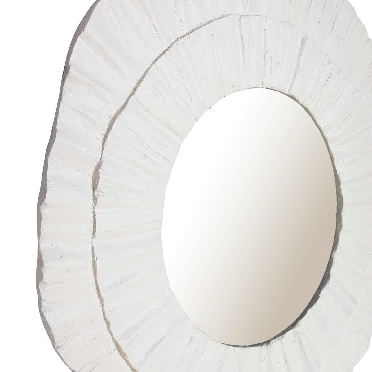 Corfu 108x102cm Wall Mirror - White