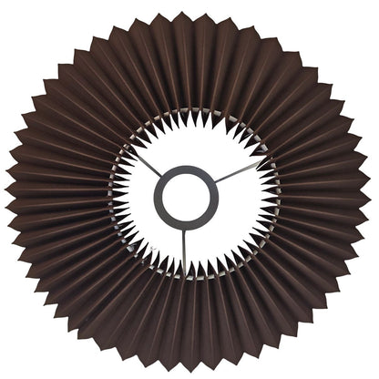 Anya Pleated Empire Shade - Medium Espresso