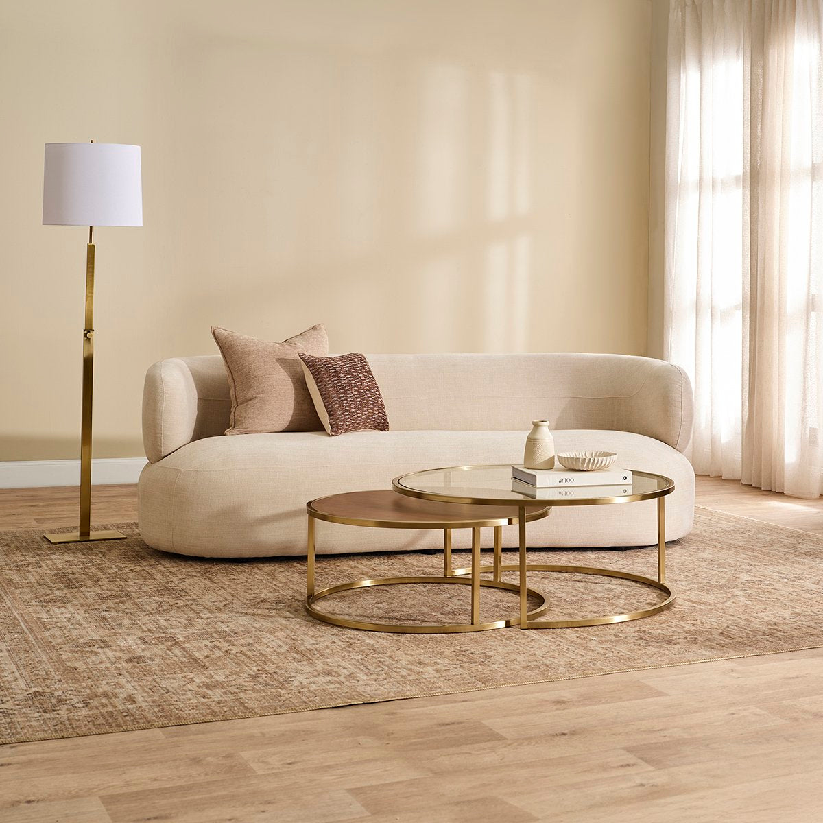 Greenwich 3 Seater Sofa - Natural Chenille
