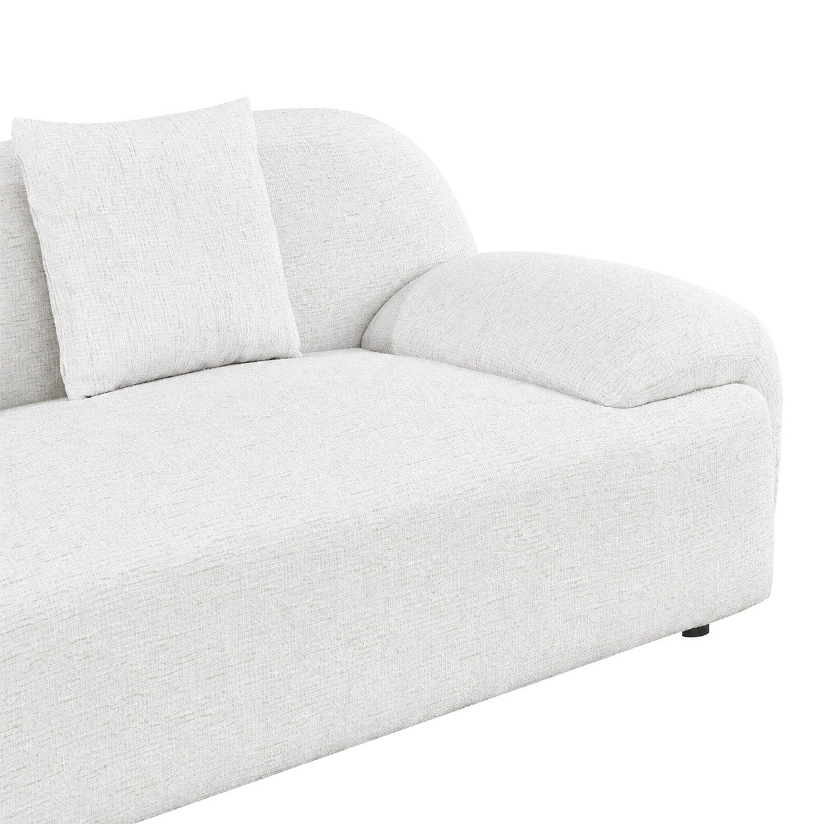 Remi 3 Seater Sofa - Tweed White