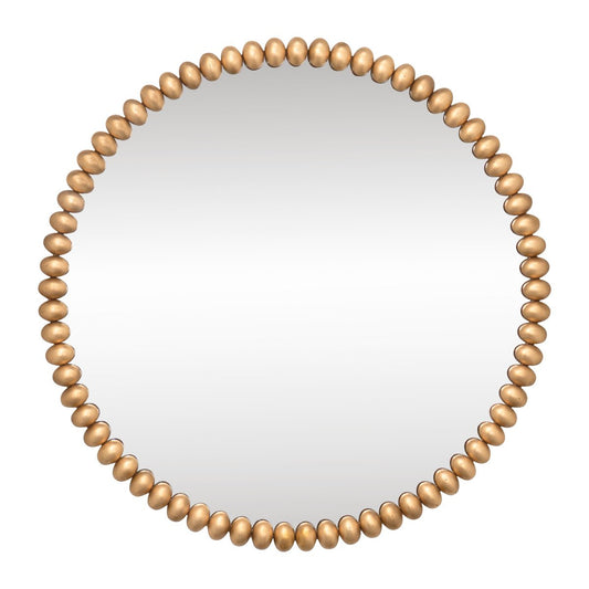 Esme Round Wall Mirror - Gold Leaf