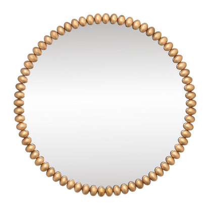 Esme Round Wall Mirror - Gold Leaf