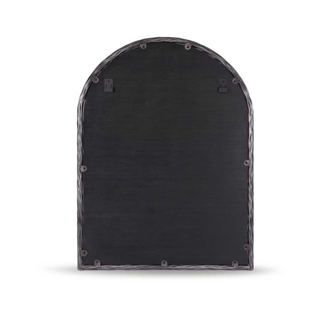 Heston 75x100cm Arch Wall Mirror - Pewter - OUTLET NSW