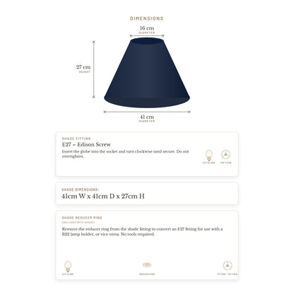 Messina Empire Shade - Medium Navy - Bulk Buy Qty 5 – view 6