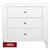 Arielle 3 Drawer Chest - White