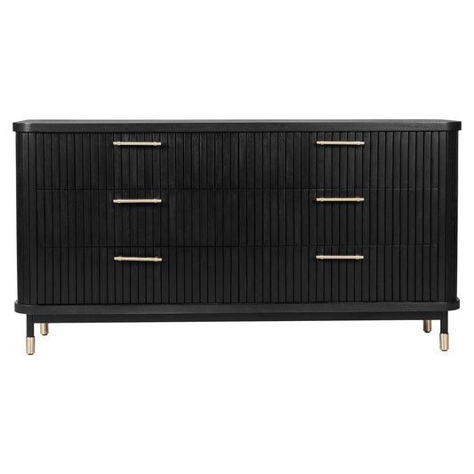 Sophia 6 Drawer Chest - Black