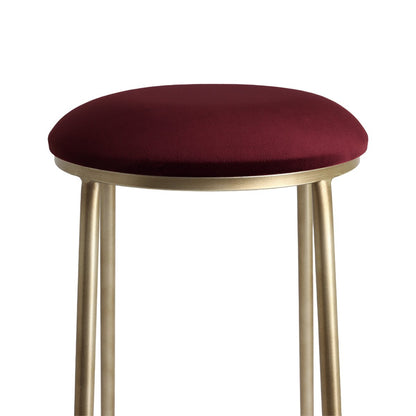 Annie Bar Stool - Mulberry Velvet