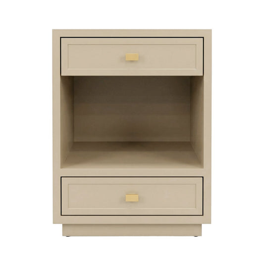 Logan Bedside Table - Small Beige
