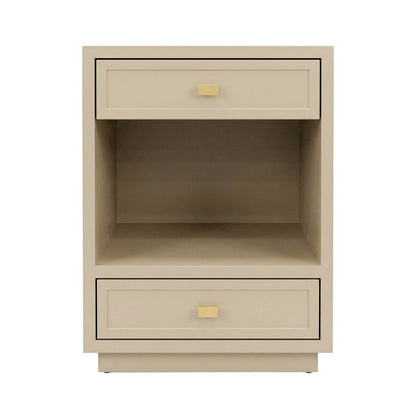 Logan Bedside Table - Small Beige