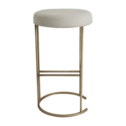 Blackley Gold Iron Kitchen Stool - Speckle Ecru
