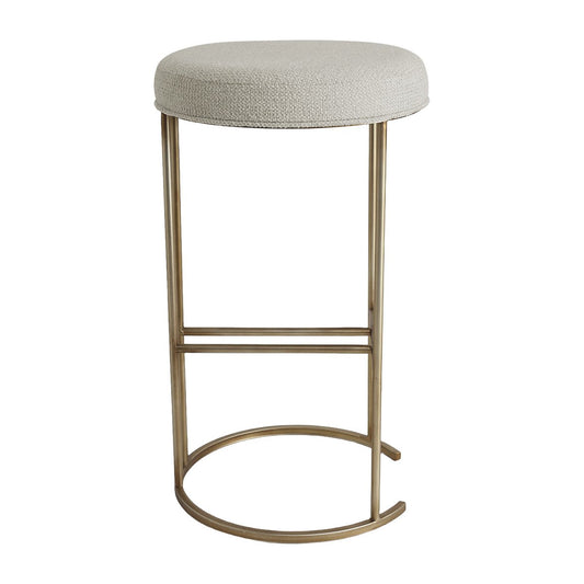 Blackley Gold Iron Kitchen Stool - Speckle Ecru