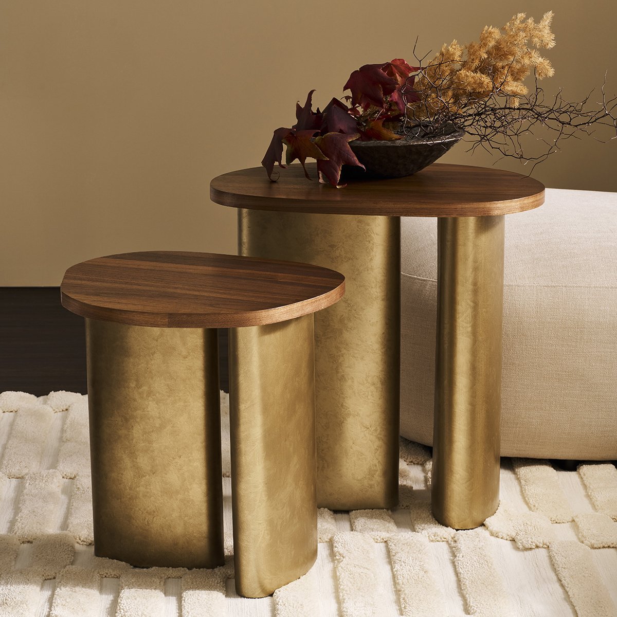 Audrey Small Side Table - Walnut