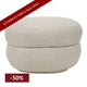 Aurora Foot Stool - Natural Linen