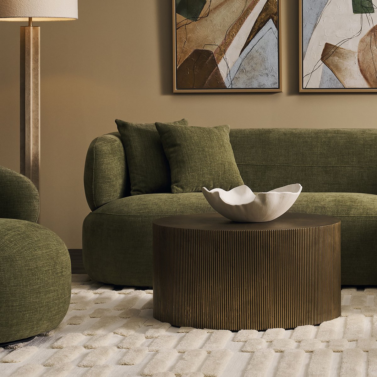 Chadwick Coffee Table - Brass