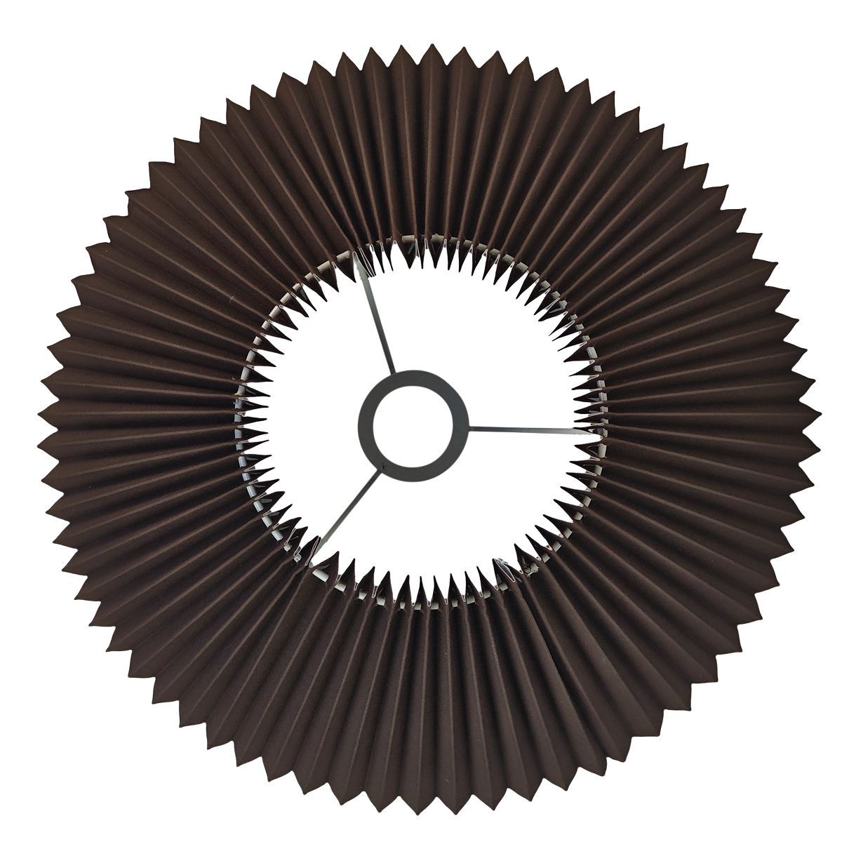Anya Pleated Empire Shade - Small Espresso