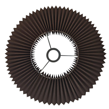 Anya Pleated Empire Shade - Small Espresso
