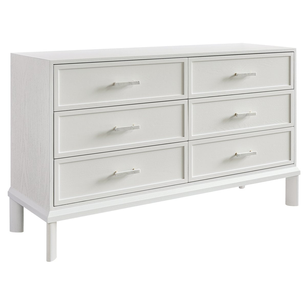 Jill 6 Drawer Chest - White