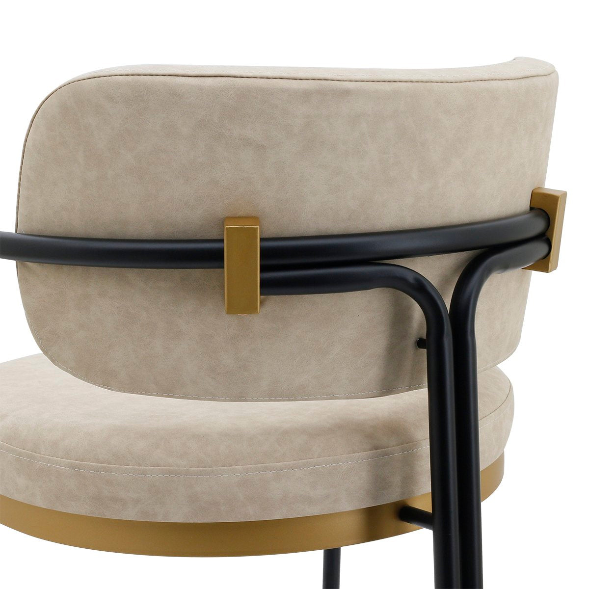 Charly Kitchen Stool – Beige Vegan Leather