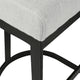 Brooke Black Kitchen Stool - Natural Linen