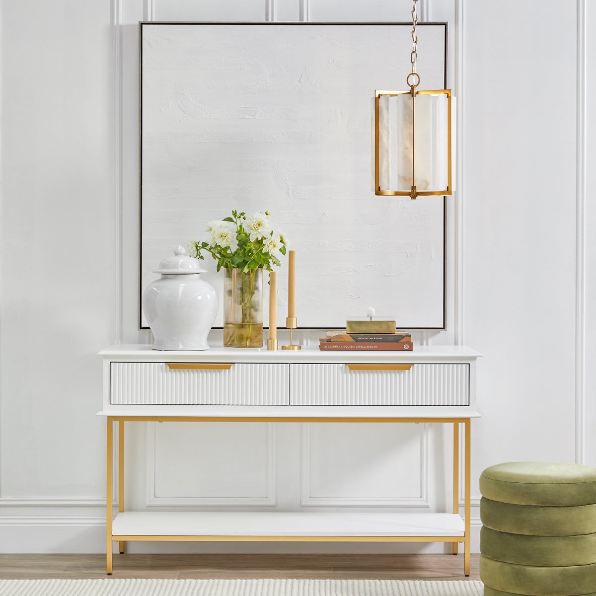 Aimee 140cm Console Table - White