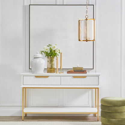 Aimee 140cm Console Table - White
