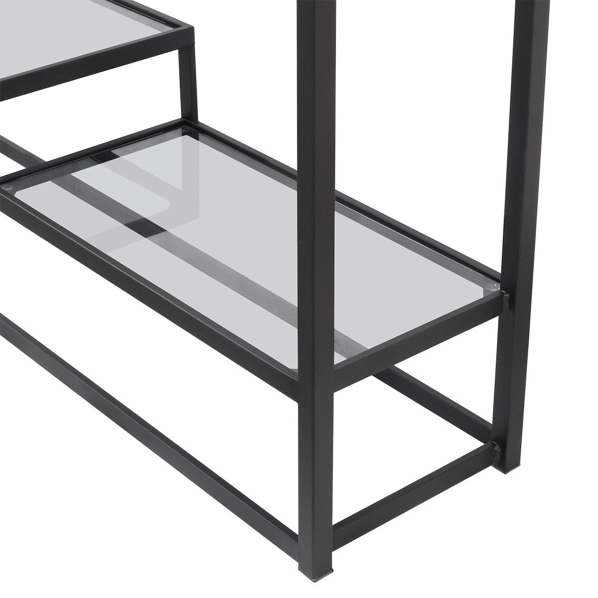 Mistique Glass Shelving Unit - Black