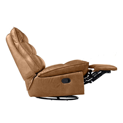 Lusitano Recliner Chair - Light Brown Leather