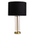 East Side Table Lamp - Brass w Black Shade