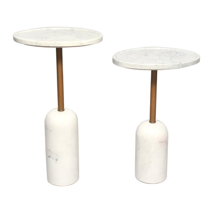 Solada Marble Cocktail Table - Large White