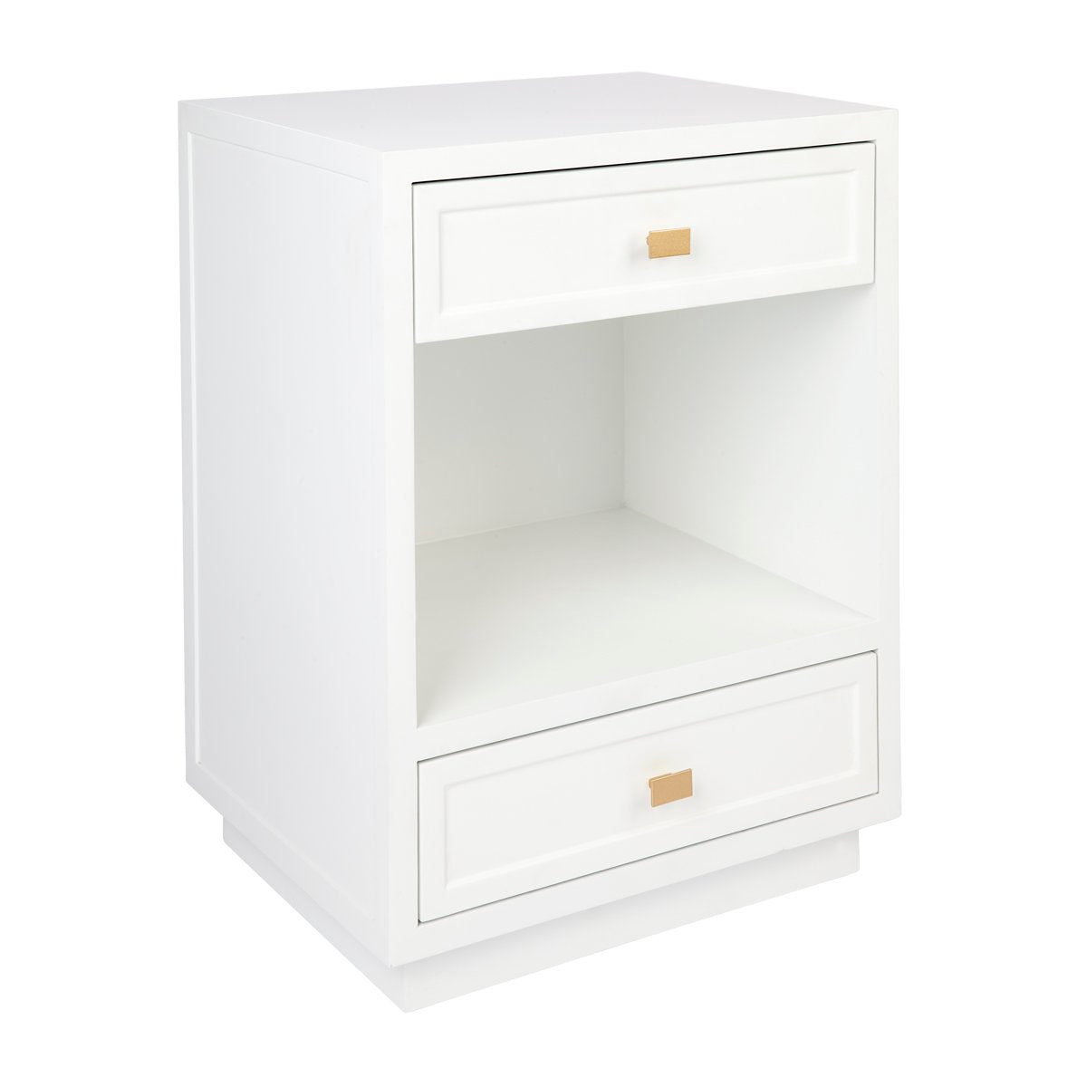 Logan Bedside Table - Small White Set of 2