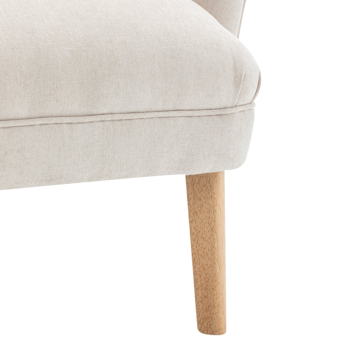 Elsa Occasional Chair - Cream Chenille
