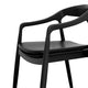 Astrid Ashwood Dining Chair Set of 2 - Black w Black Leather