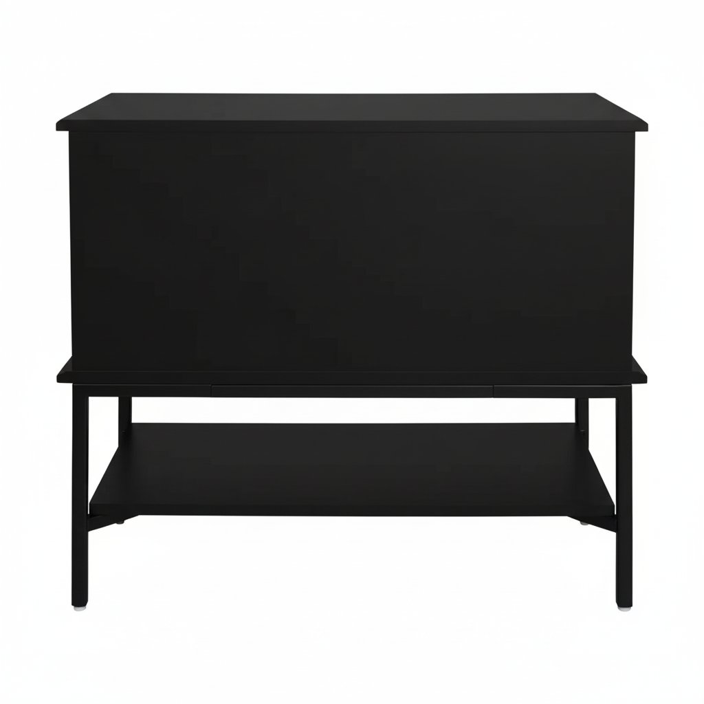 Aimee Bedside Table - Large All Black