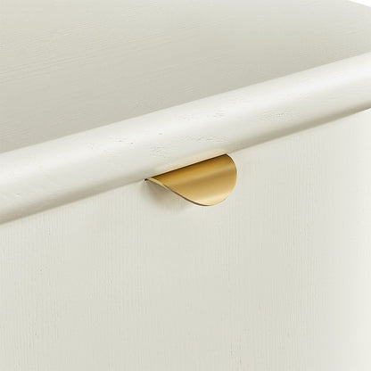 Lina 50x55cm Bedside Table - Ivory