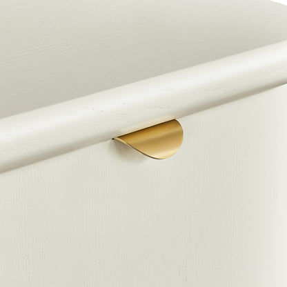 Lina 50x55cm Bedside Table - Ivory