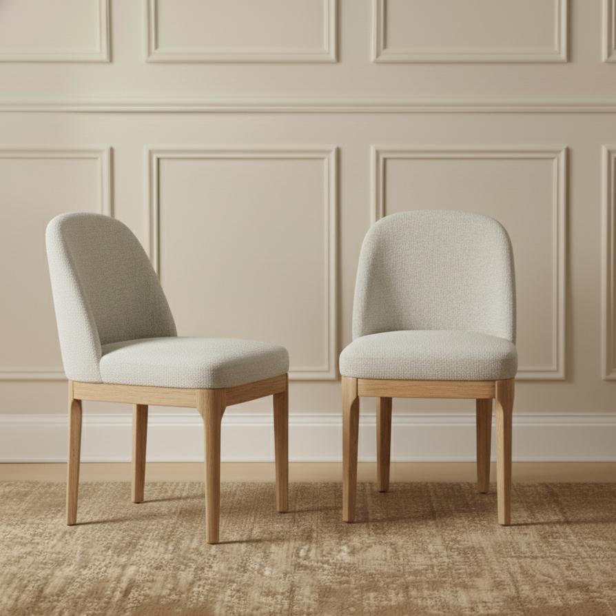 Jamie Natural Dining Chair Set of 2 - Natural